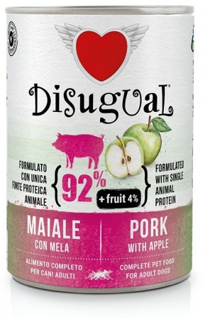 Disugual Fruit Dog Single Protein Vepřové maso + Jablko - Hmotnost: 400g